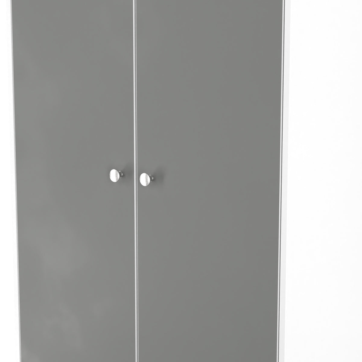 Bennet-Tall-Double-Wardrobe-Grey-&-White from Roseland Furniture