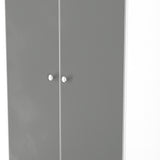 Bennet-Tall-Double-Wardrobe-Grey-&-White from Roseland Furniture