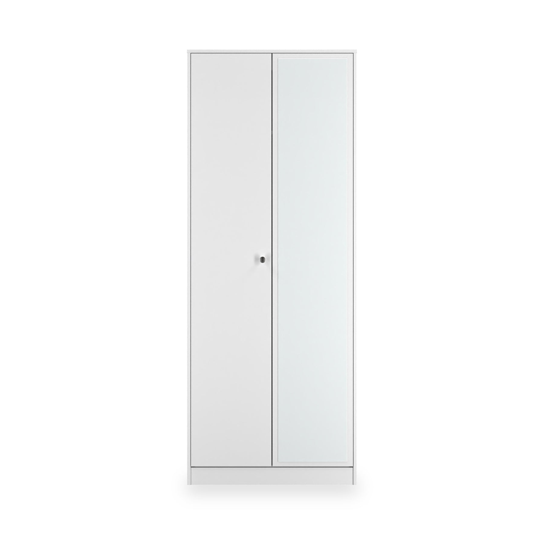 Bennet-Tall-Mirrored-Wardrobe-White from Roseland Furniture