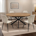 Barker 120 160cm Ext Dining Table Dark Dims from Roseland Furniture