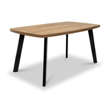 Colton 160cm Dining Table Dark Oak Angle1 from Roseland Furniture