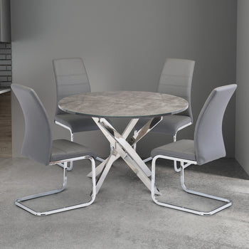 Parker Grey Round Dining Table