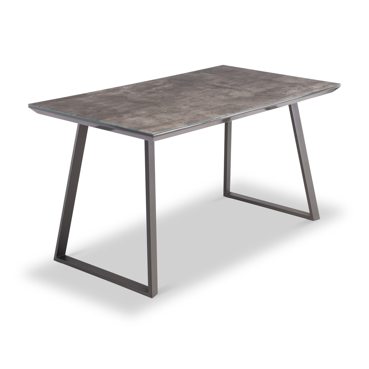 Parker Grey 140cm Rectangular Industrial Dining Table from Roseland Furniture