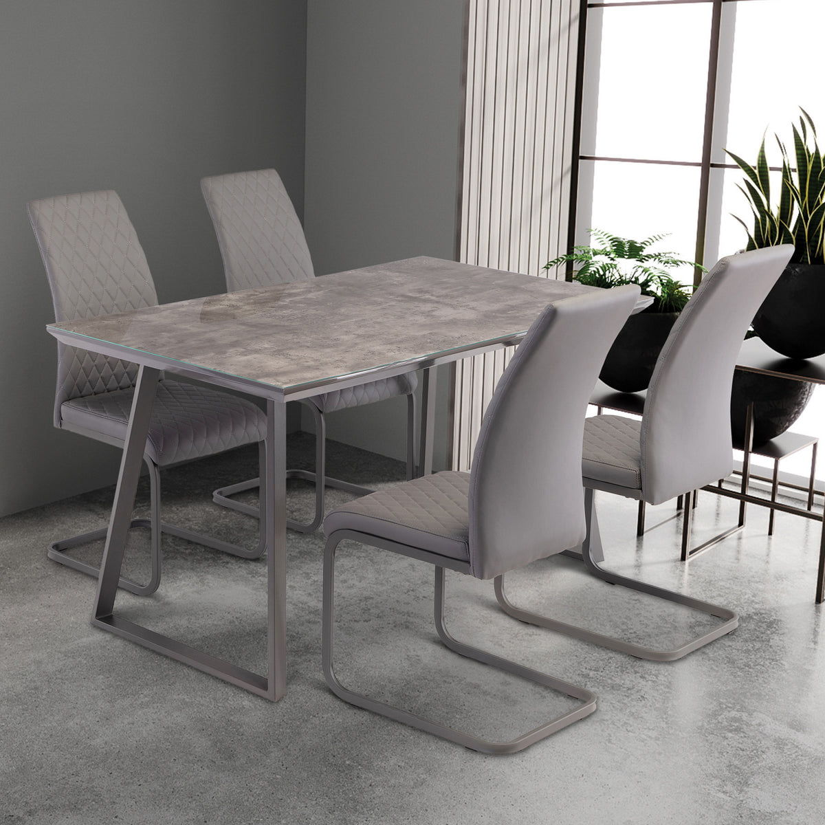 Parker Grey 140cm Rectangular Dining Table for dining room