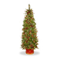 Colonial Fir Warm White LED 6ft Tree with Red Drum from Roseland