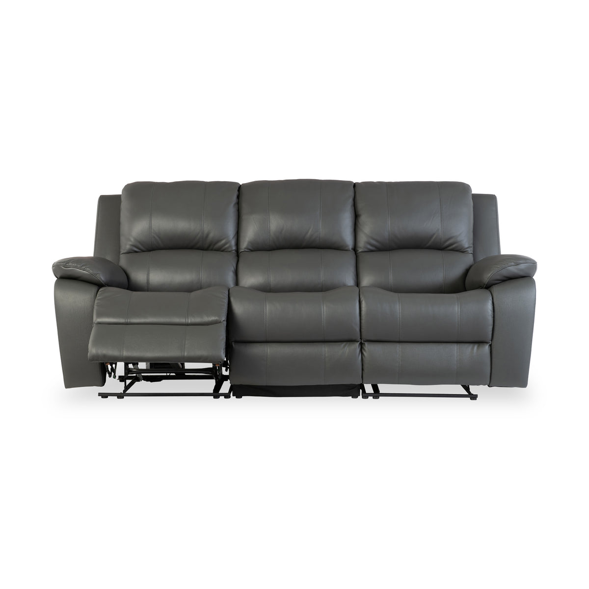 Selma-Leather-Electric-3-Seater-Sofa-Grey from Roseland Furniture