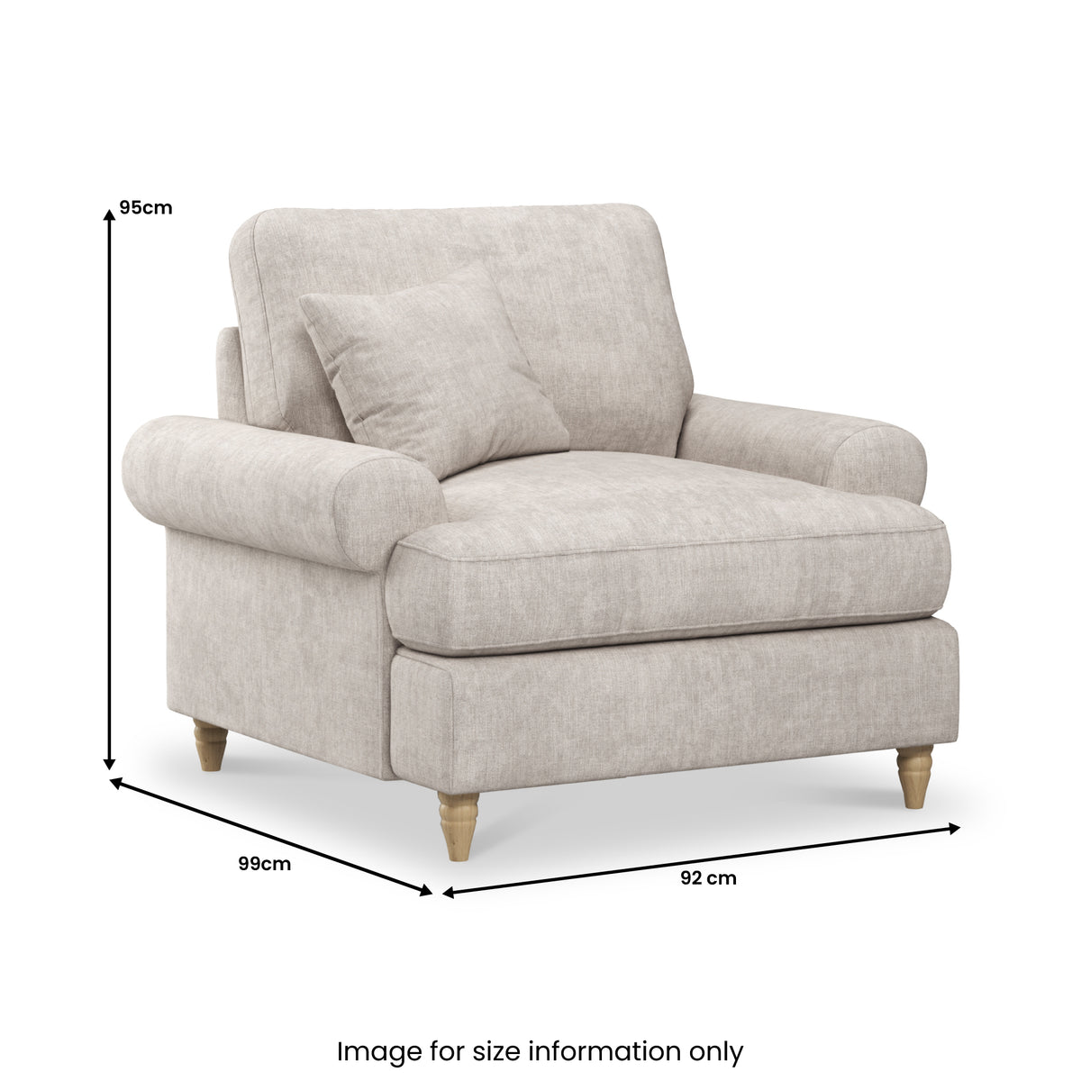 Pembroke Armchair Linen  from Roseland Furniture