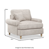 Pembroke Armchair Linen  from Roseland Furniture