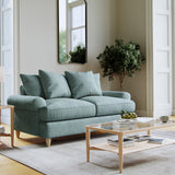 Pembroke 2 Seater Sofa Aqua from Roseland Furniture