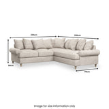 Pembroke Corner Sofa Linen  from Roseland Furniture