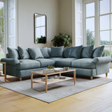Pembroke Corner Sofa Denim Life1 from Roseland Furniture