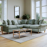 Pembroke Corner Sofa Aqua from Roseland Furniture