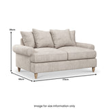 Pembroke 2 Seater Sofa Bed 
dimensions