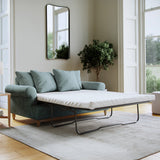 Pembroke 2 Seater Sofa Bed Aqua from Roseland Furniture