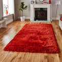 Hatton Terracotta Hand Tufted Shaggy Rug for living room