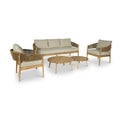 Maze Porto 3 Seat Outdoor Sofa Set with 2 Tables from Roseland Furniture
