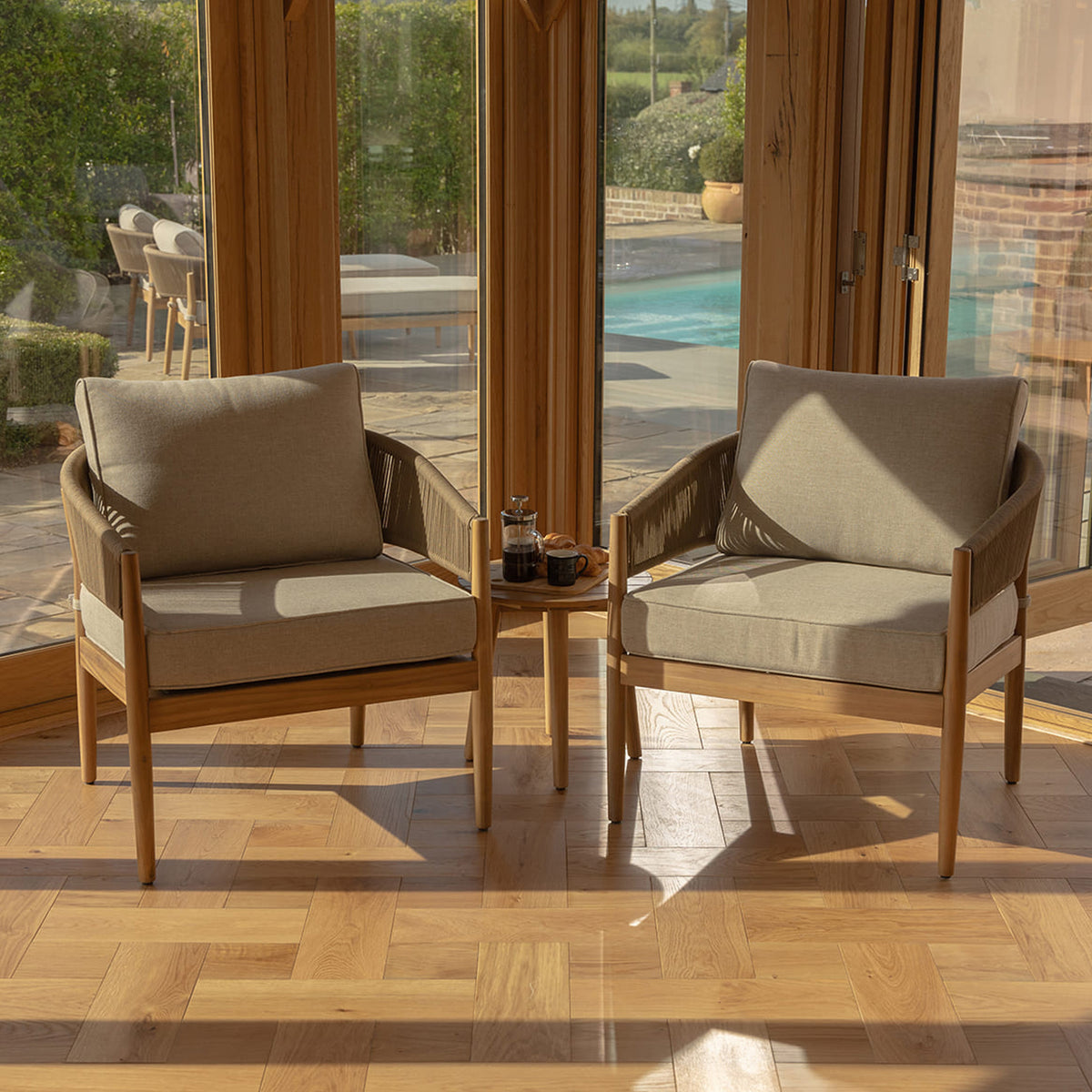 Maze Porto 2 Seat Outdoor Lounge Set from Roseland Furniture