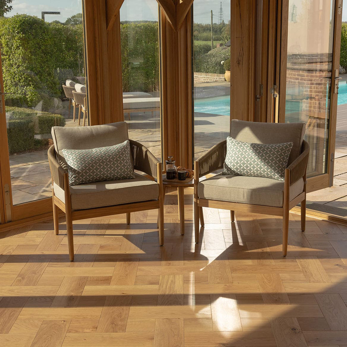 Maze Porto 2 Seat Outdoor Lounge Set from Roseland Furniture