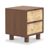 Blaire Mango Wood 2 Drawer Bedside Table from Roseland Furniture