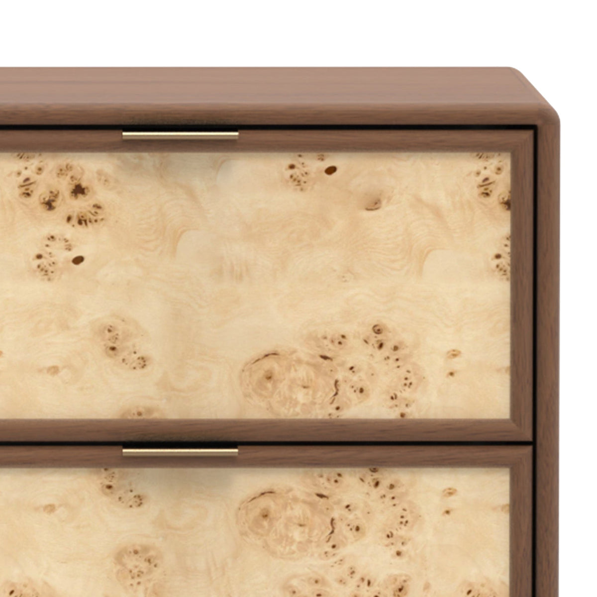 Blaire Mango Wood 2 Drawer Bedside Table from Roseland Furniture