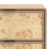 Blaire Mango Wood 2 Drawer Bedside Table from Roseland Furniture