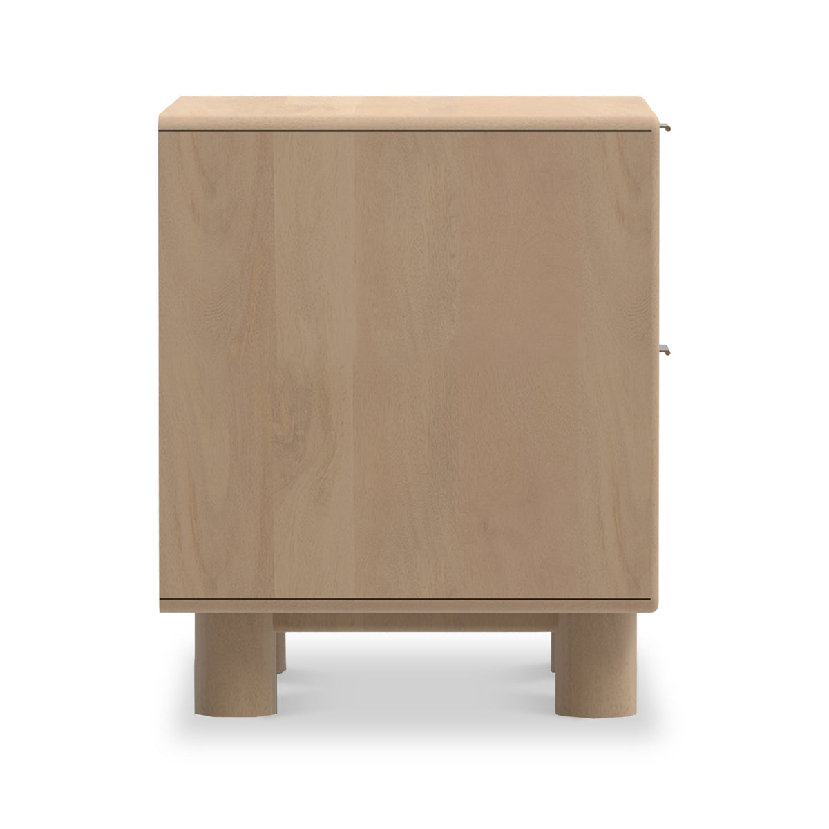 Blaire Mango Wood 2 Drawer Bedside Table from Roseland Furniture