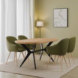 Ensley 180cm Oval Dining Table from Roseland Furniture