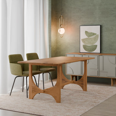 Brodie 180cm Mango Wood Curved Dining Table