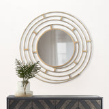 Sabina Iron Concentric Circle Wall Mirror from Roseland Furniture