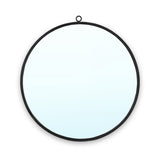 Bron Black Iron Circular Wall Mirror from Roseland Furniture