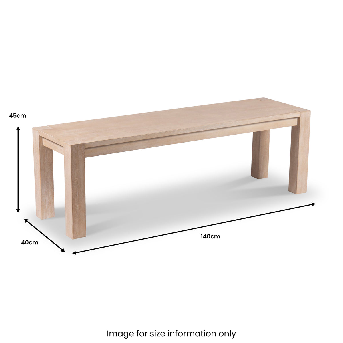 Harlan Mango Wood Dining Bench from Roseland Furniture