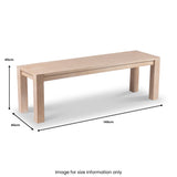 Harlan Mango Wood Dining Bench from Roseland Furniture