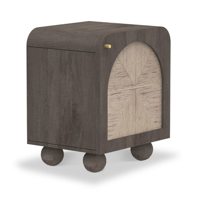 Rowe Mango Wood & Jute Side Table