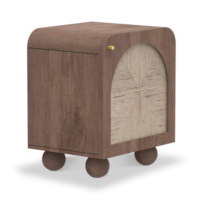 Rowe Mango Wood & Jute Side Table