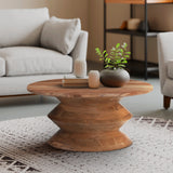 Cobbs Acacia Wood Totem Coffee Table   from Roseland Furniture