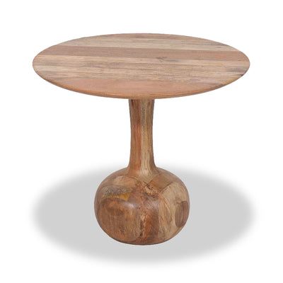 Bryce Mango Wood Curved Pedestal Coffee Table