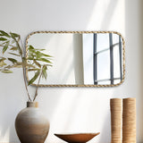 Joan Iron Rounded Edge Wall Mirror from Roseland Furniture