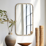 Joan Iron Rounded Edge Wall Mirror from Roseland Furniture