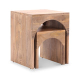 Floren Mango Wood Arched Nest Of Tables from Roseland Furniture