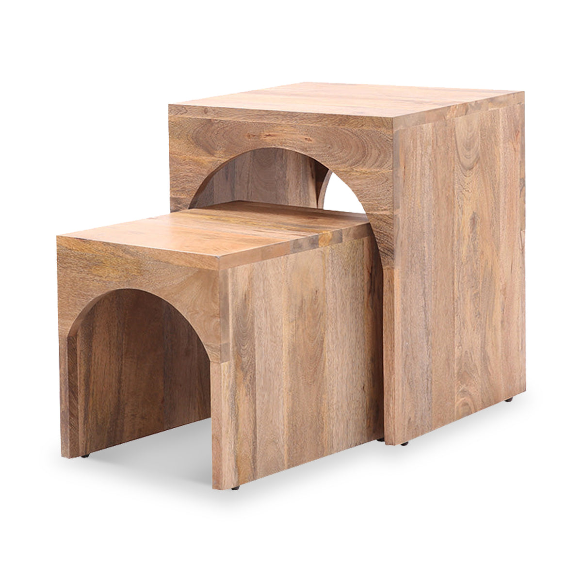 Floren Mango Wood Arched Nest Of Tables from Roseland Furniture