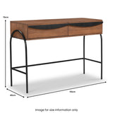 Hanae Mango Wood Console Table Dims from Roseland Furniture
