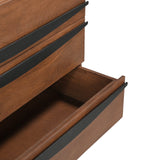 Hanae Mango Wood 3 Drawer Chest Front1 from Roseland Furniture