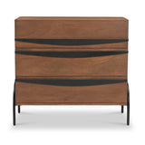 Hanae Mango Wood 3 Drawer Chest Front1 from Roseland Furniture