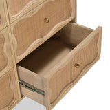 Misha Mango Wood 6 Drawer Chest Front1 from Roseland Furniture