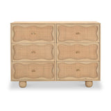 Misha Mango Wood 6 Drawer Chest Front1 from Roseland Furniture