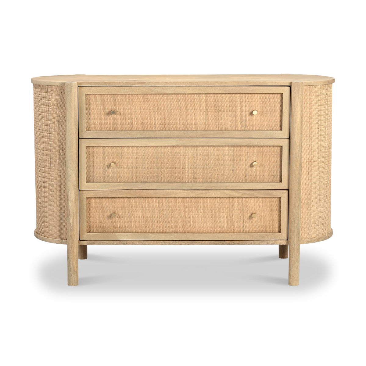 Indie Mango Wood 3 Drawer Chest Back1 from Roseland Furniture