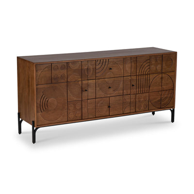 Christa Mango Wood 3 Drawer Large Sideboard