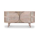 Carmel Mango Wood 2 Door Sideboard Natural Front1 from Roseland Furniture