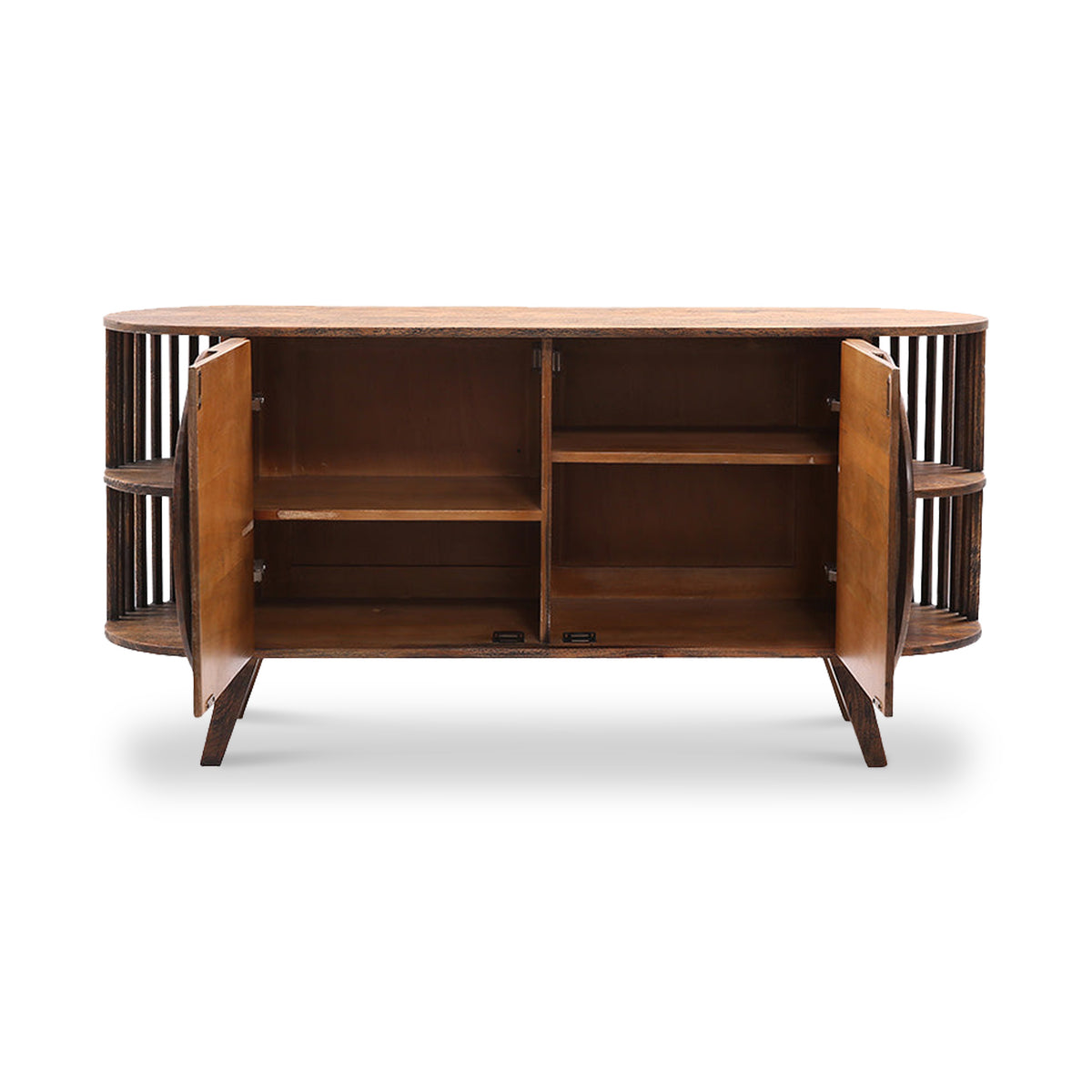 Carmel Mango Wood 2 Door Sideboard Brown Front1 from Roseland Furniture