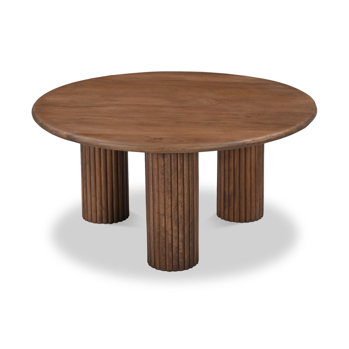 Zanetti Fluted Round Coffee Table Front2 from Roseland Furniture